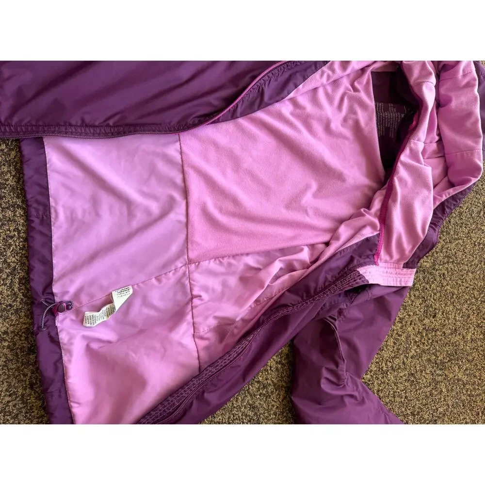 L.L. Bean Nylon Lightweight Hooded Jacket Mesh Lined Purple outdoors Women's M